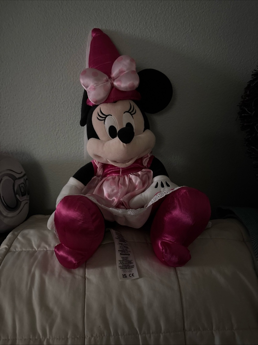Disney Pink and Black Minnie Mouse Princess Plush Doll - Picture 11 of 11
